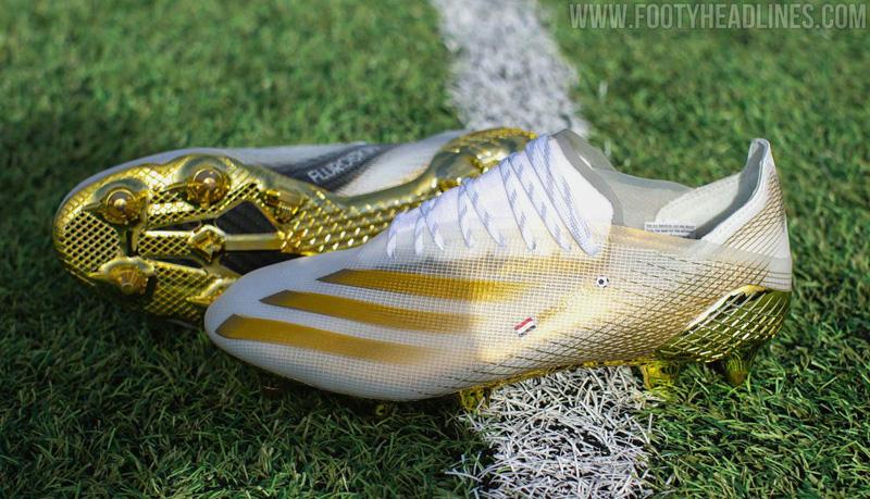 Adidas X Ghosted 'Mo Salah 100' White / Gold